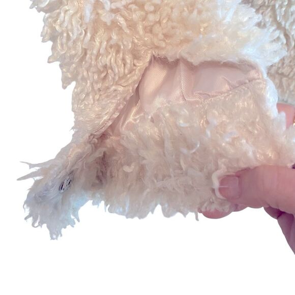 Love, Whit by Whitney Port Cream Sherpa Jacket Size Medium - Picture 9 of 11